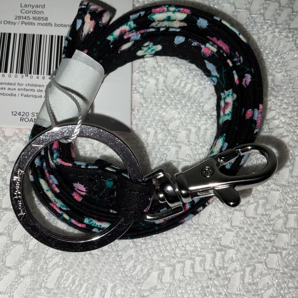 Lanyard/Keyholder Vera Bradley Botanical Ditsy, NWT